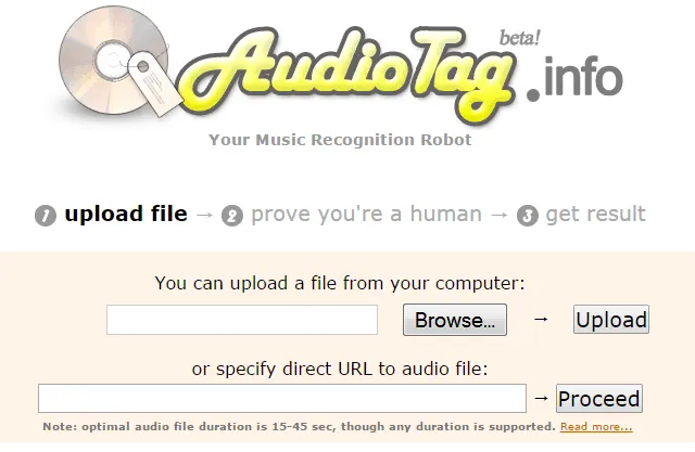سایت پیدا کردن نام آهنگ AudioTag